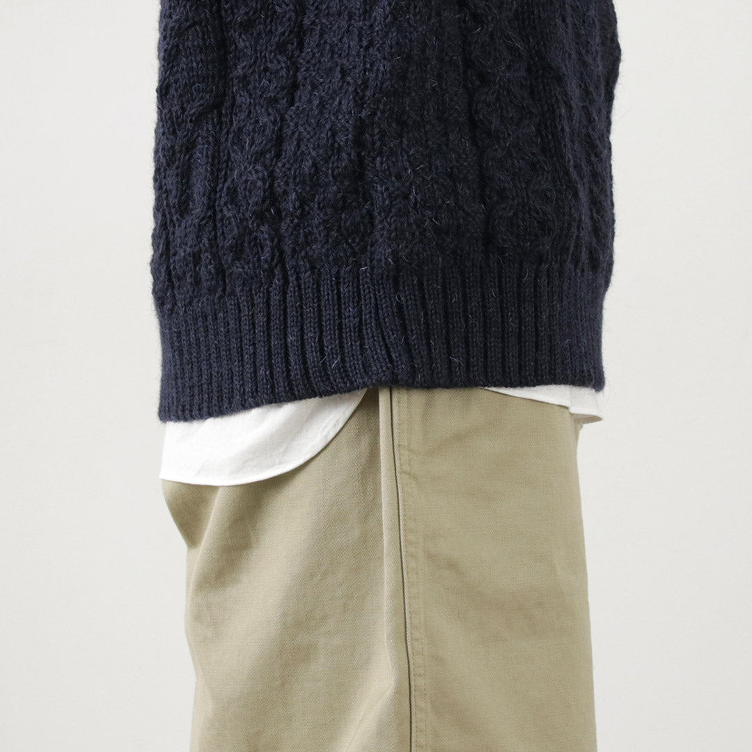 Old Derby Knitwear / Cable Turtle Slipver