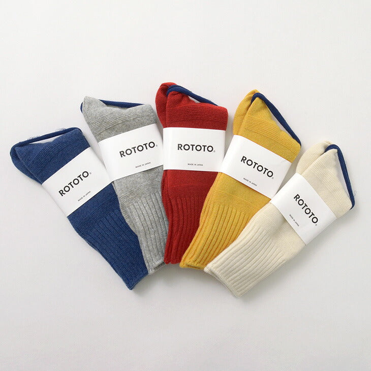 ROTOTO / R1378 Gandy pattern crew socks