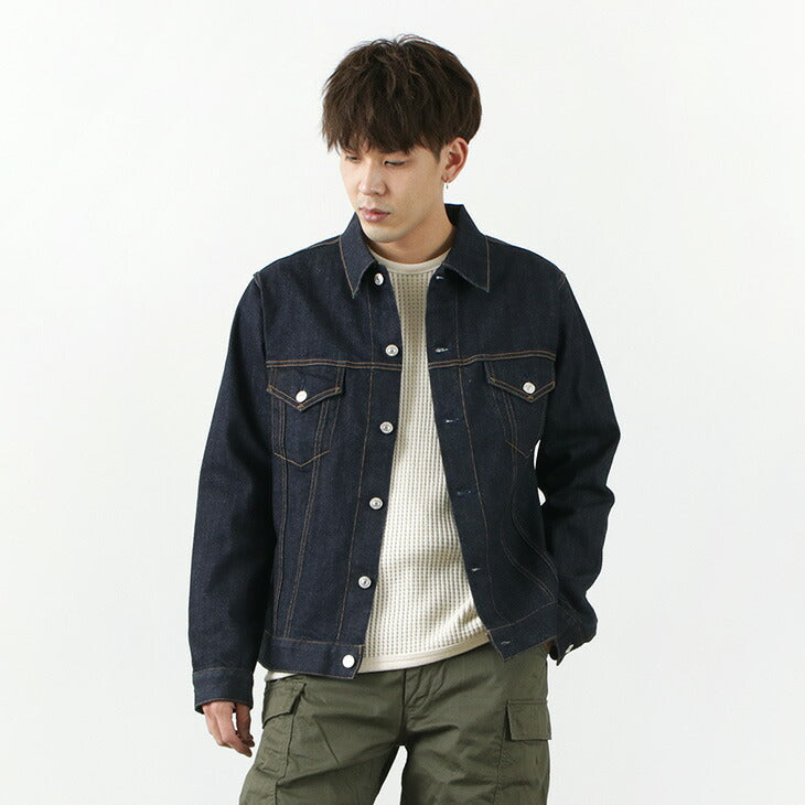 FOB Factory / F2309 스트레치 Selvage 데님 재킷