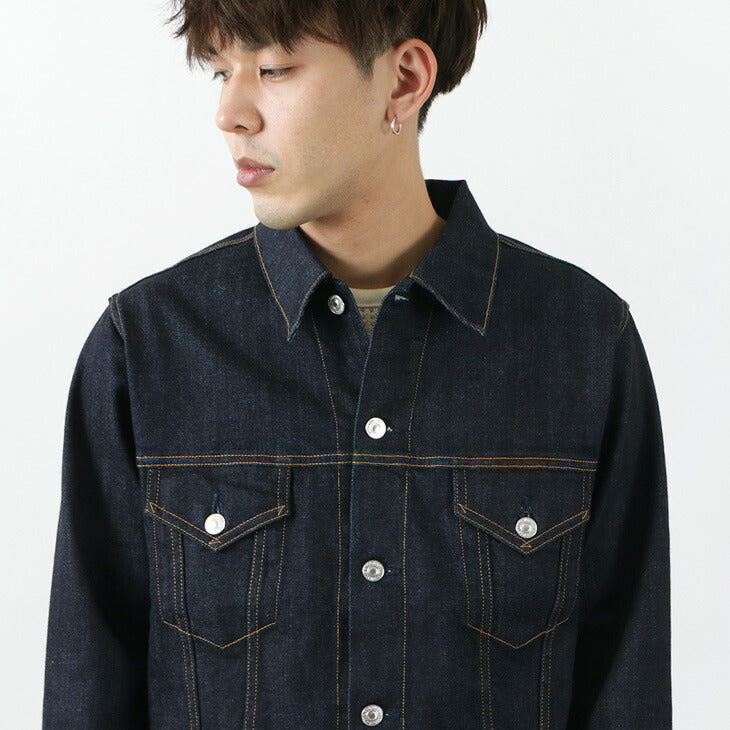 FOB Factory / F2309 스트레치 Selvage 데님 재킷