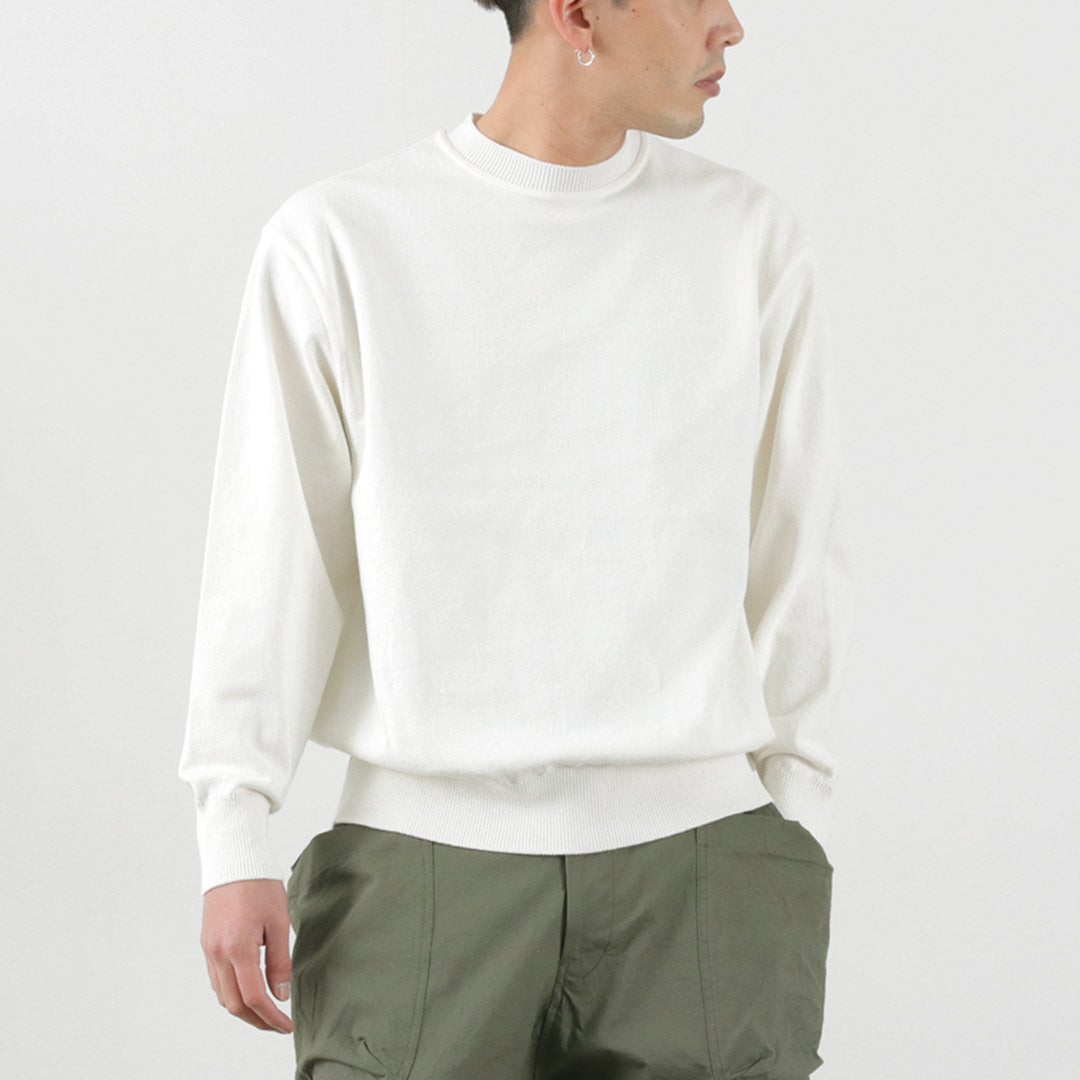 YONETOMI NEW BASIC / Wave Cotton Knit Pullover