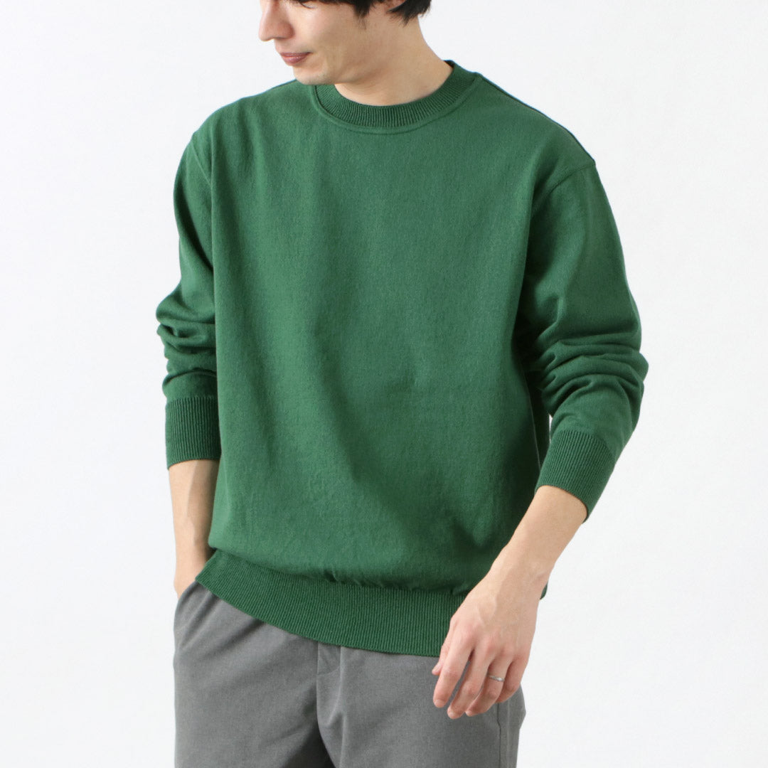 YONETOMI NEW BASIC / Wave Cotton Knit Pullover