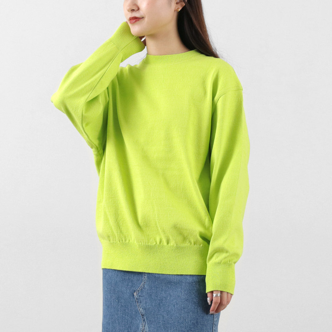 YONETOMI NEW BASIC / Wave Cotton Knit Pullover