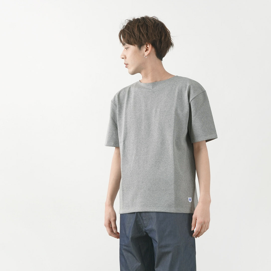 Glacon / Color Color Neck Big Shirt