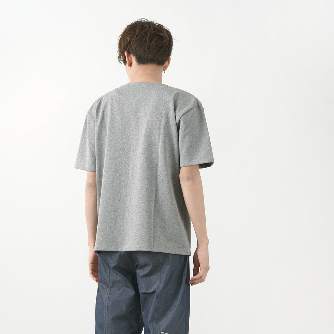 Glacon / Color Color Neck Big Shirt