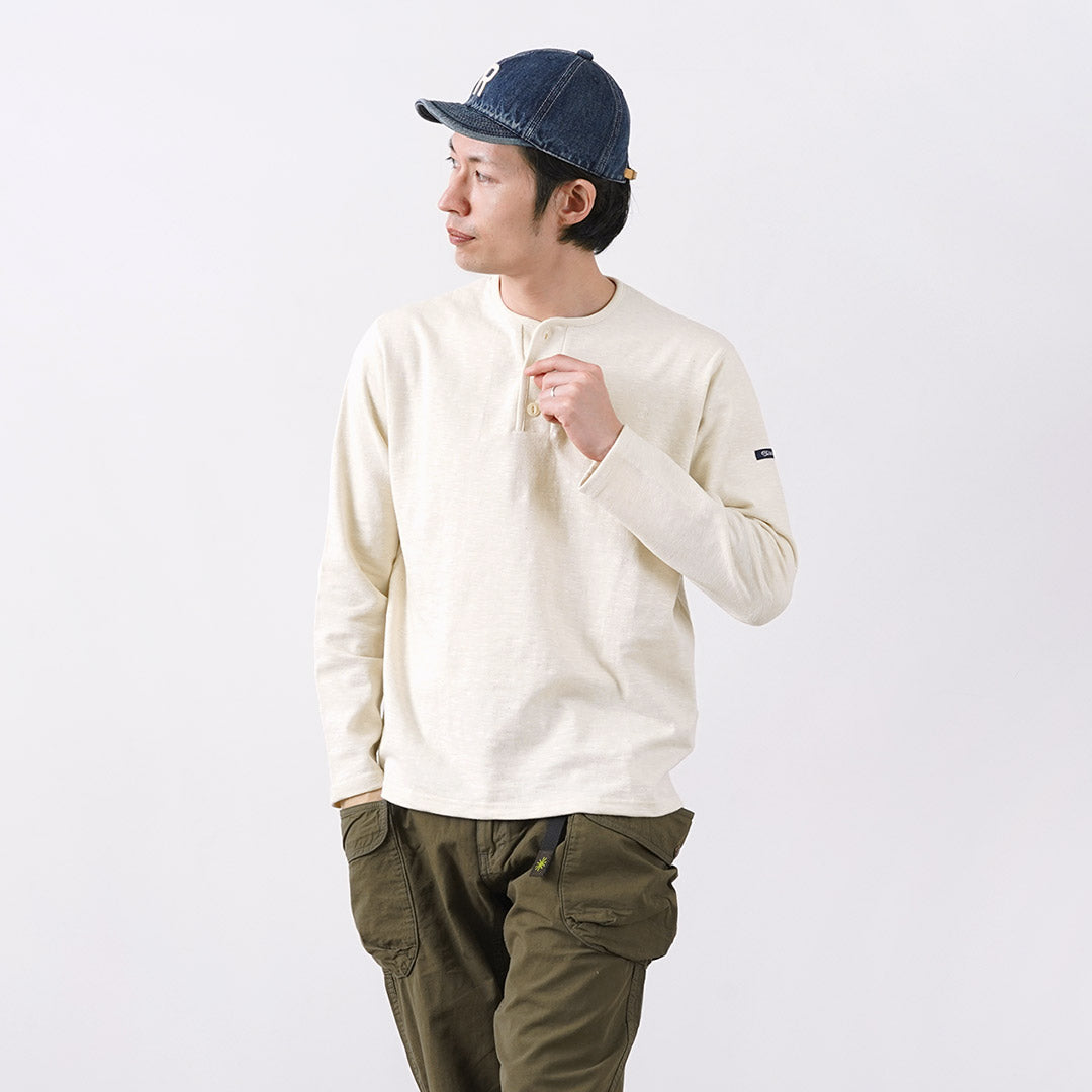 TIEASY / HDCS Henry neck long sleeve T-shirt