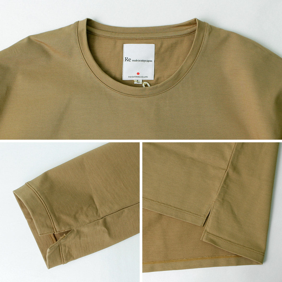 RE MADE IN TOKYO JAPAN / Dress organic T-shirt L/S