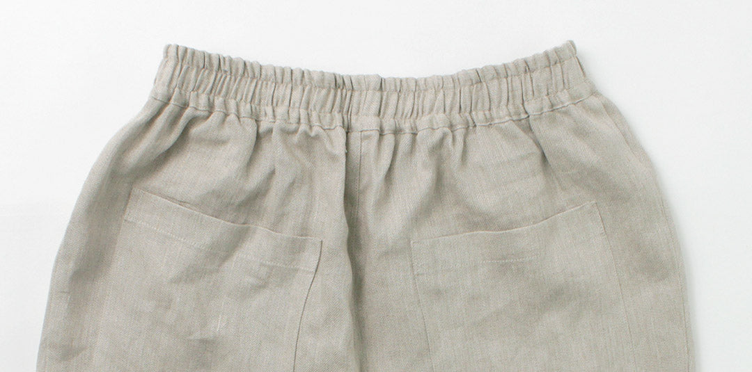 ROCOCO / Vintage Linen Wide Tucked Easy Pants