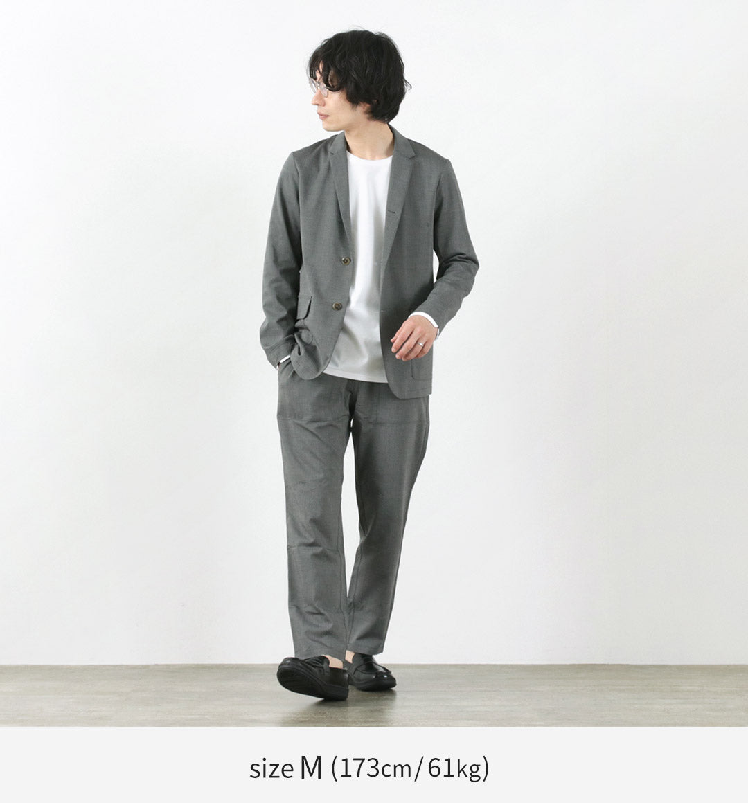 Re fait à Tokyo Japan / High Twist Tro Robe Easy Slacks Easy