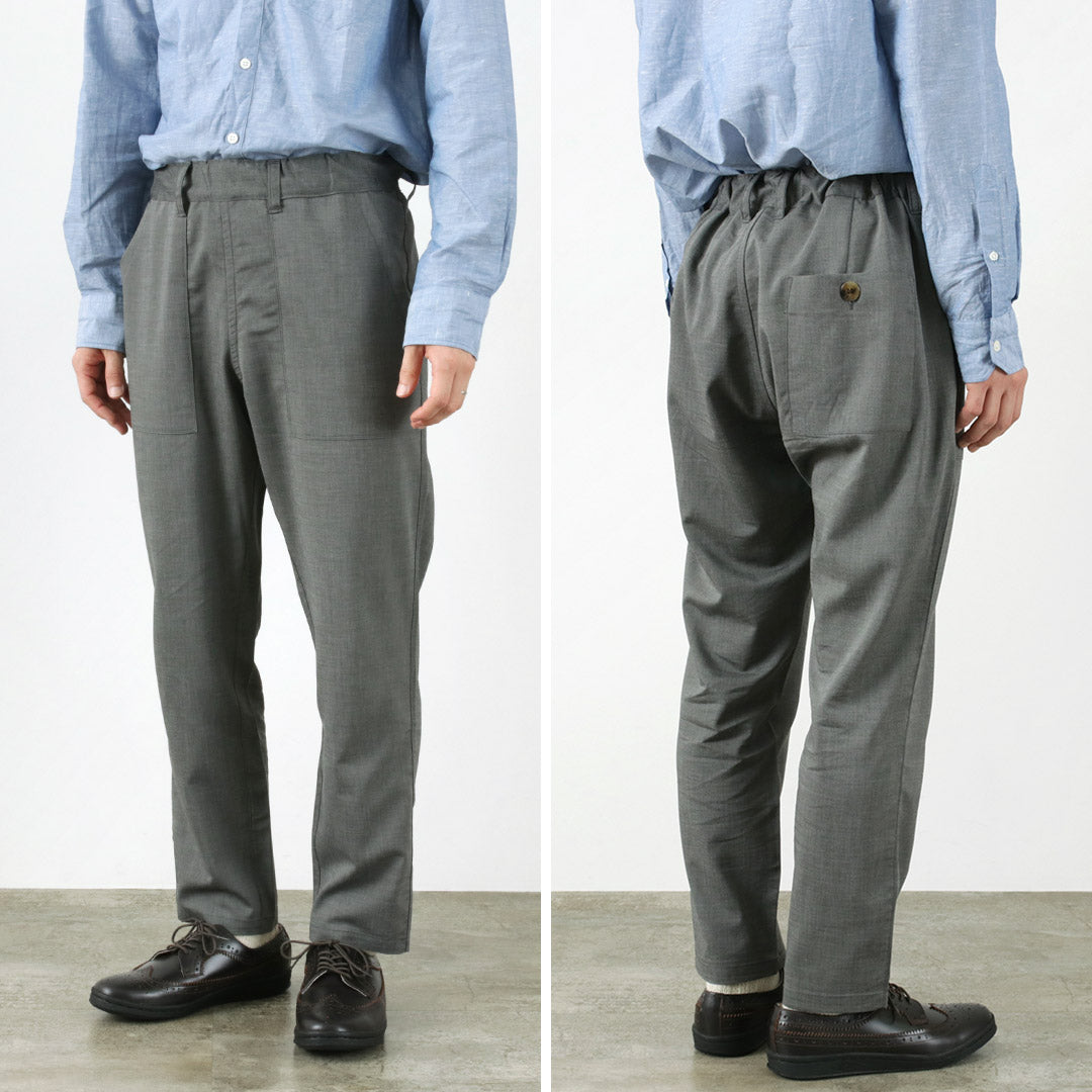 Re fait à Tokyo Japan / High Twist Tro Robe Easy Slacks Easy