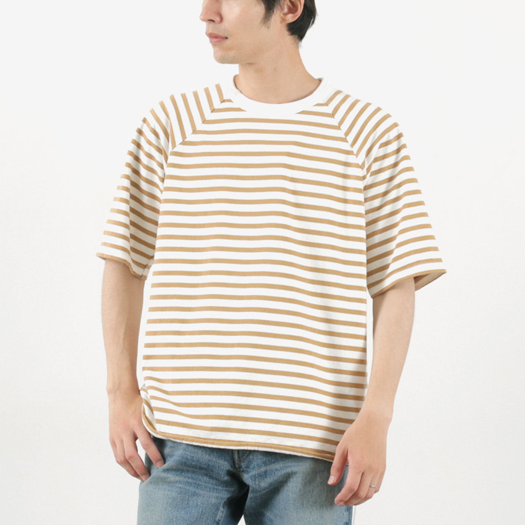 HAVE A GOOD DAY / Stripe Loose Short Sleeve T-Shirt