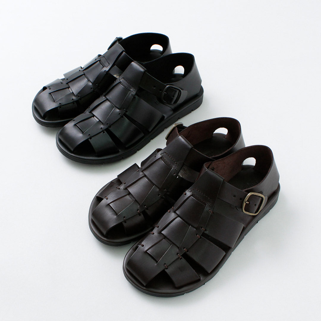 ANTICHI ROMANI / Leather Gurkha sandals