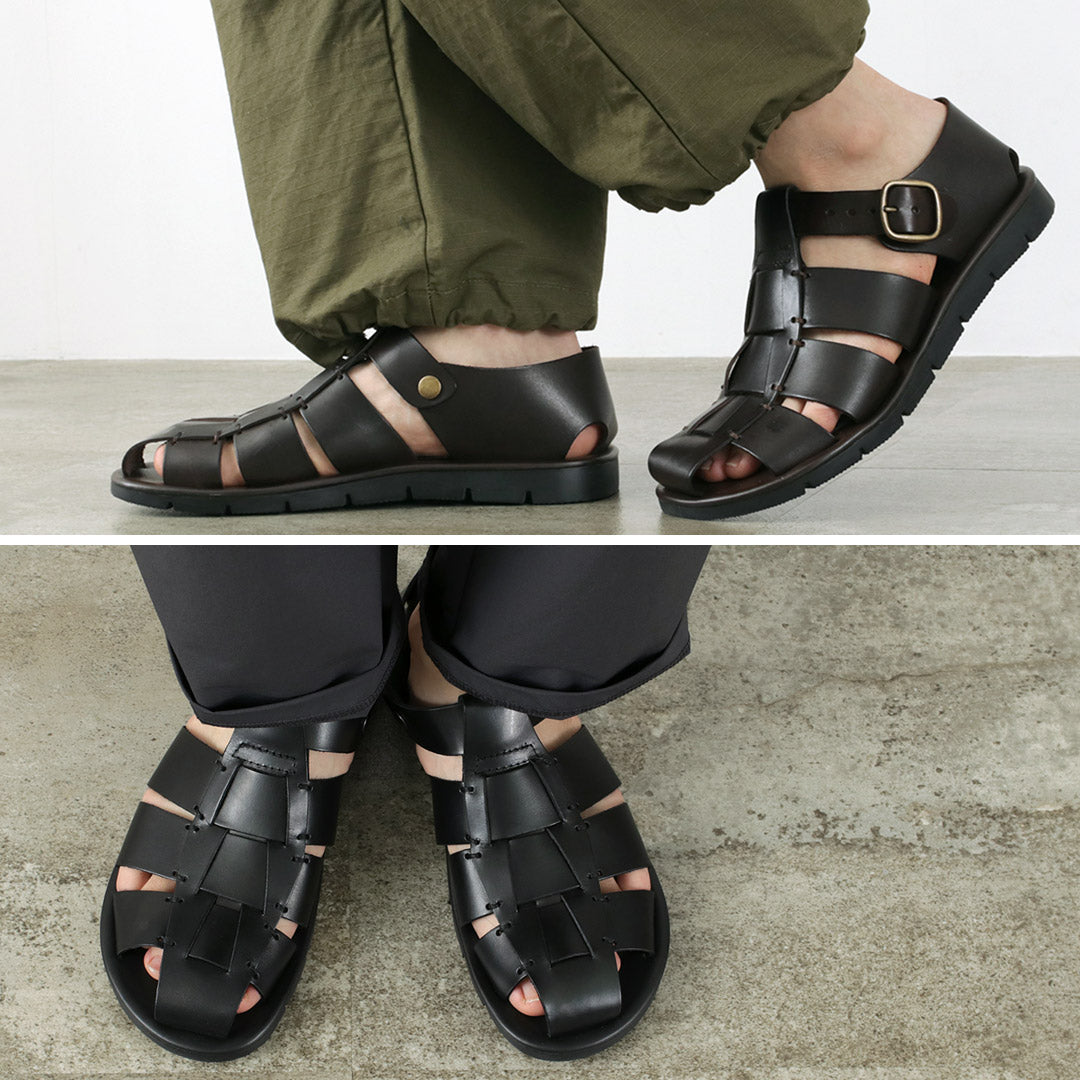 ANTICHI ROMANI / Leather Gurkha sandals