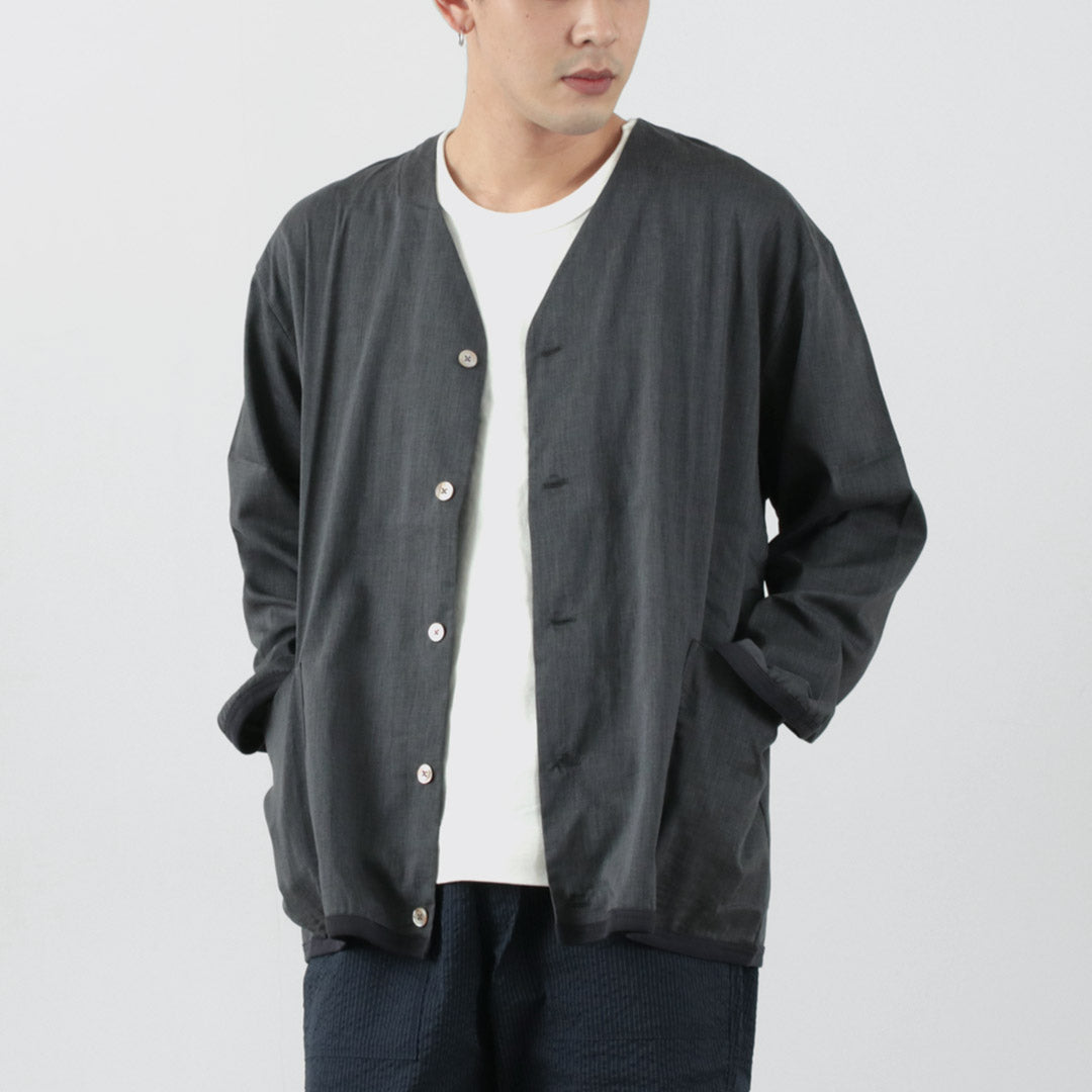 RE MADE IN TOKYO JAPAN / Linen Coolmax Shirt Cardigan