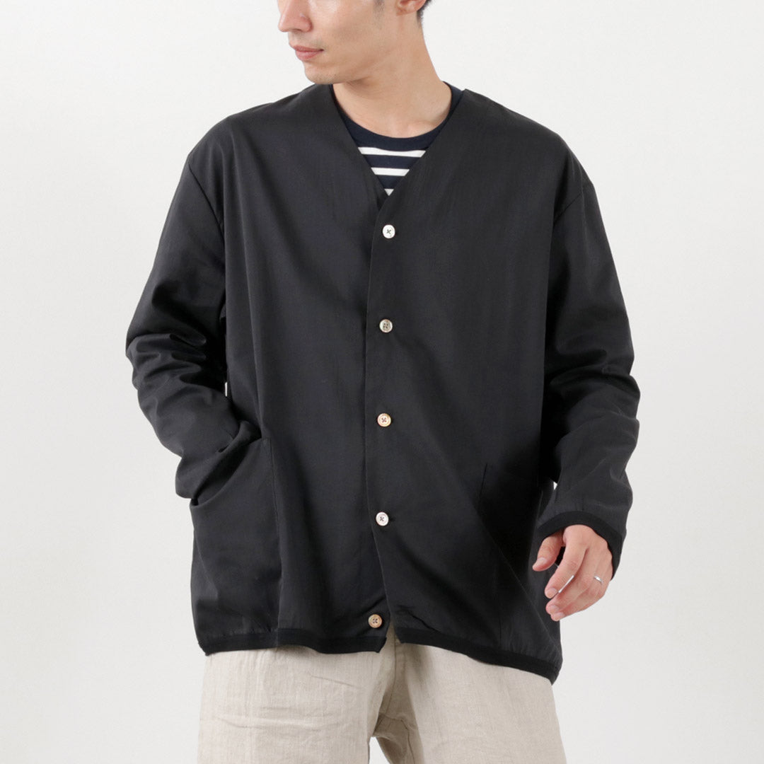 Re hecho en Tokio Japón / Lino Cardigan de camisa Coolmax