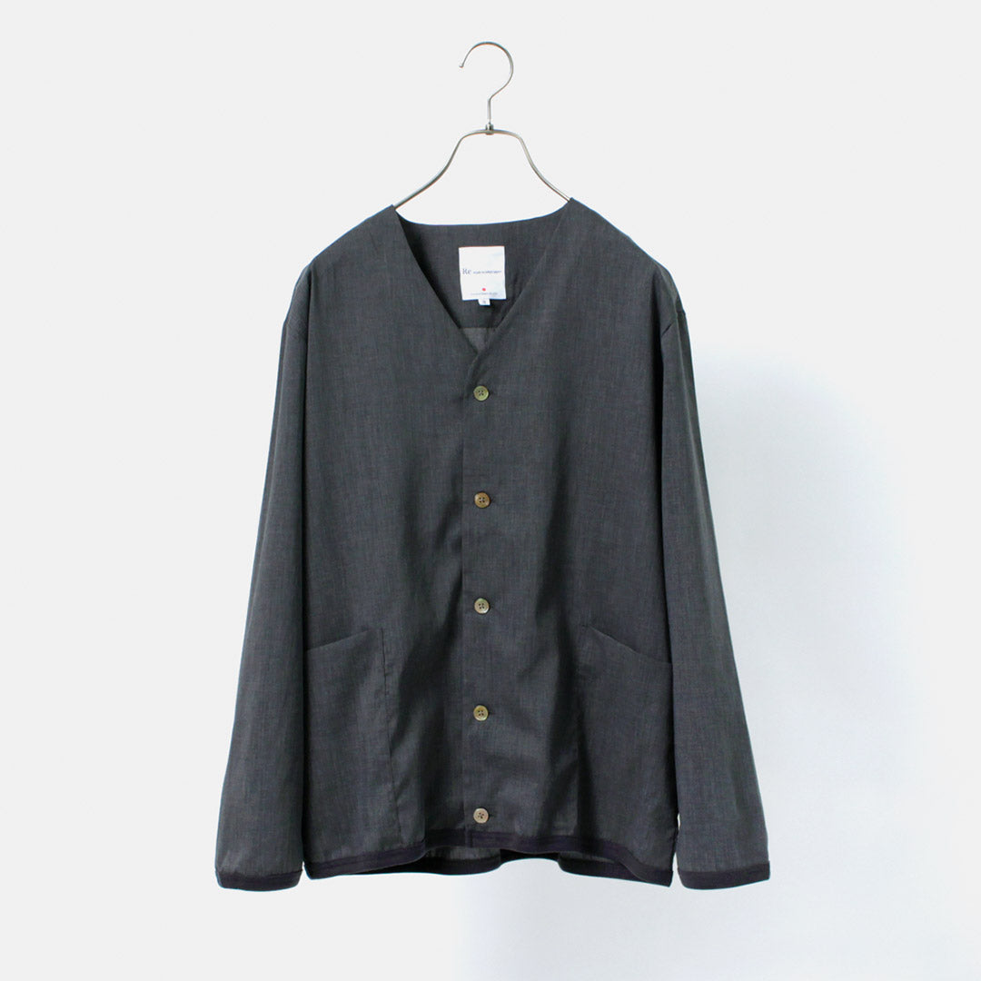 RE MADE IN TOKYO JAPAN / Linen Coolmax Shirt Cardigan