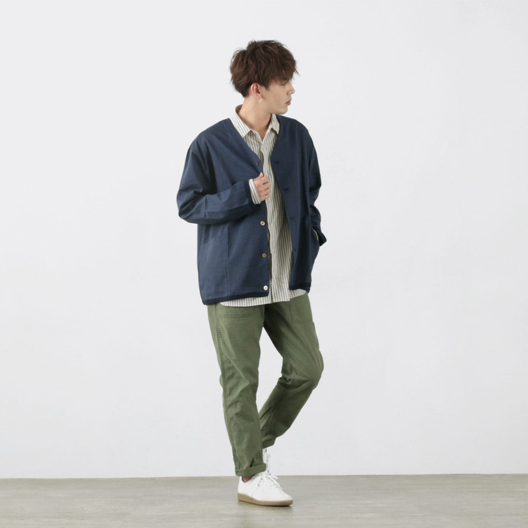 RE MADE IN TOKYO JAPAN / Linen Coolmax Shirt Cardigan