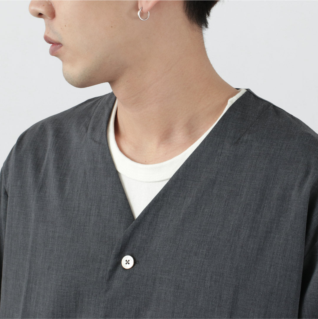 RE MADE IN TOKYO JAPAN / Linen Coolmax Shirt Cardigan