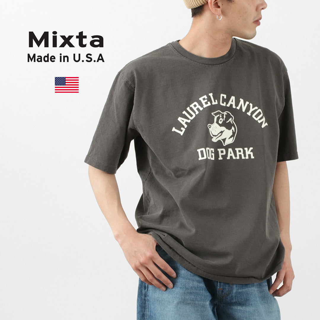 Mixta / Basic Crew Print T卹（狗公園）