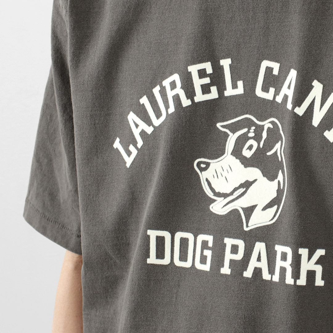 MIXTA / Basic crew print T-shirt (dog park)