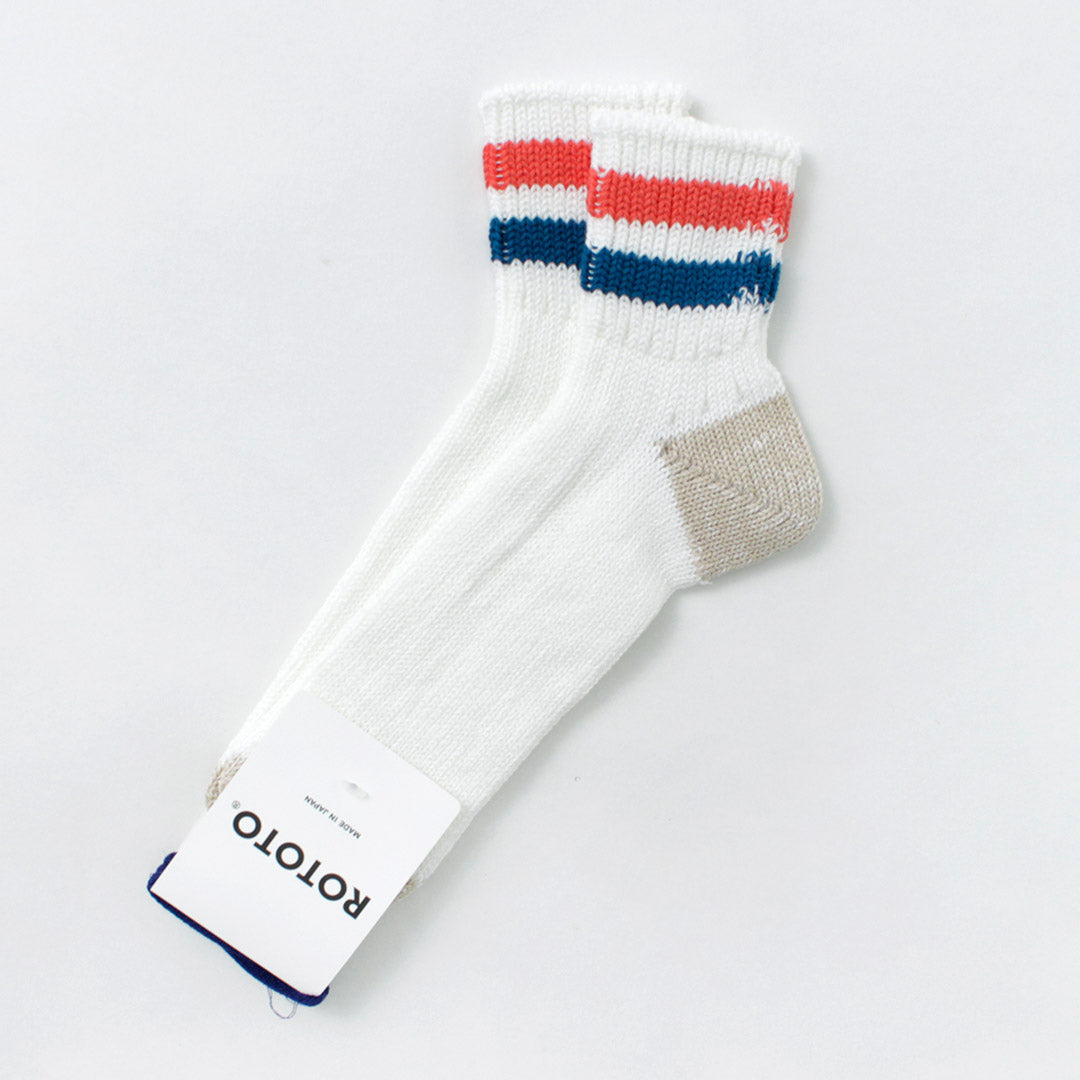 ROTOTO / O.S. Ribbed ankle socks