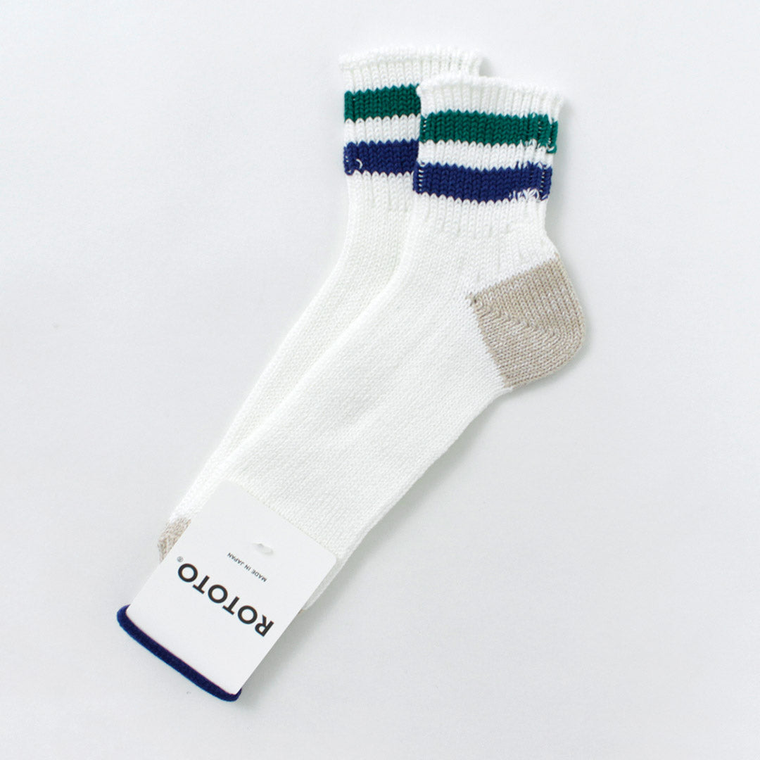 ROTOTO / O.S. Ribbed ankle socks