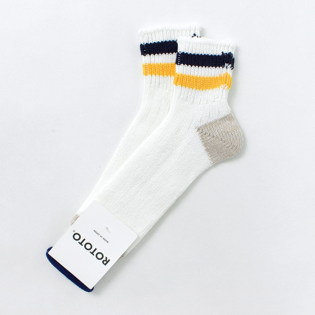 ROTOTO / O.S. Ribbed ankle socks