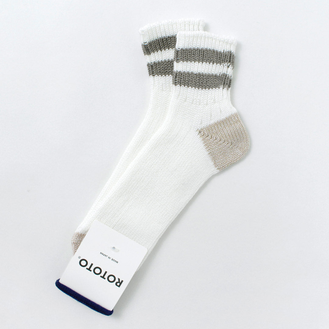 ROTOTO / O.S. Ribbed ankle socks