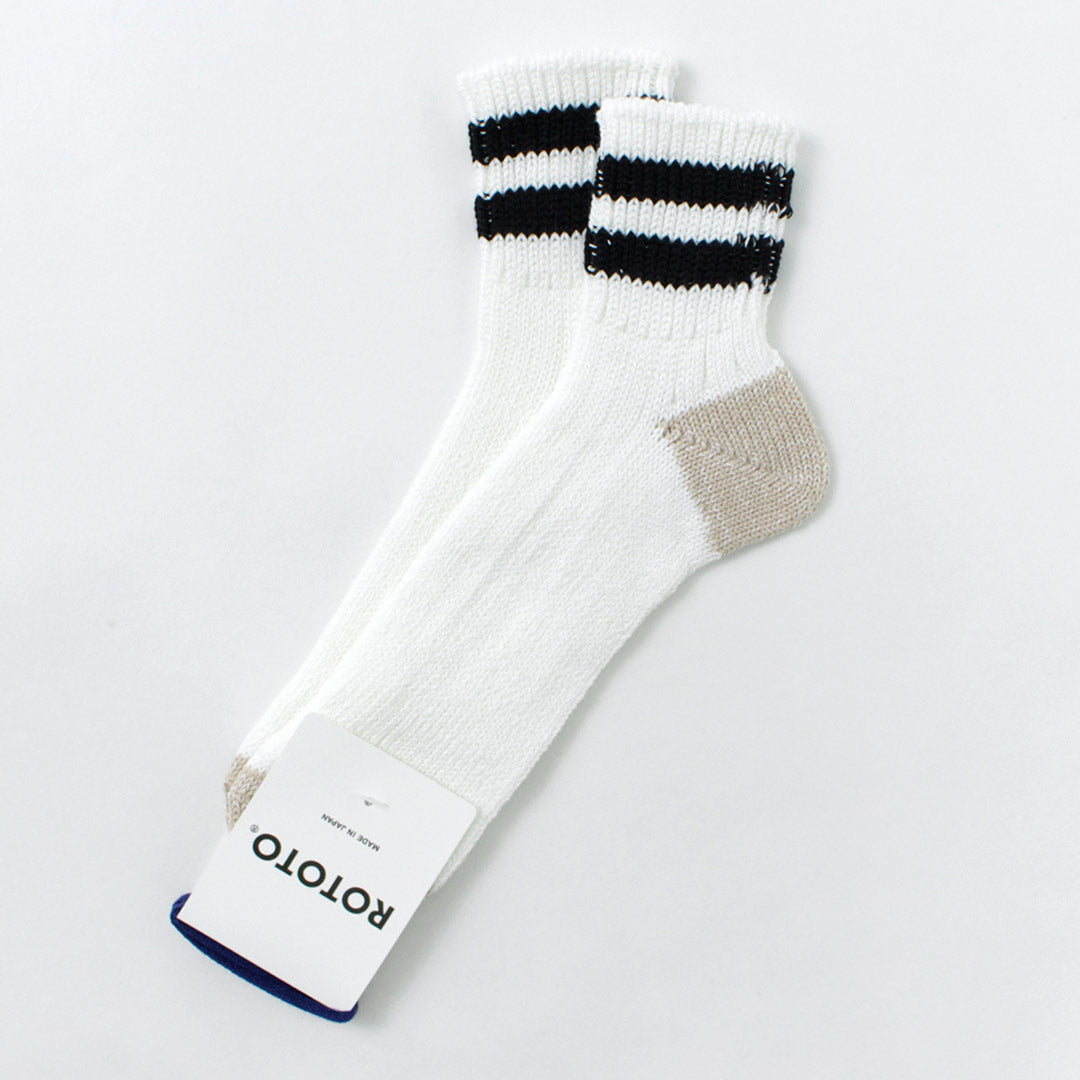 ROTOTO / O.S. Ribbed ankle socks