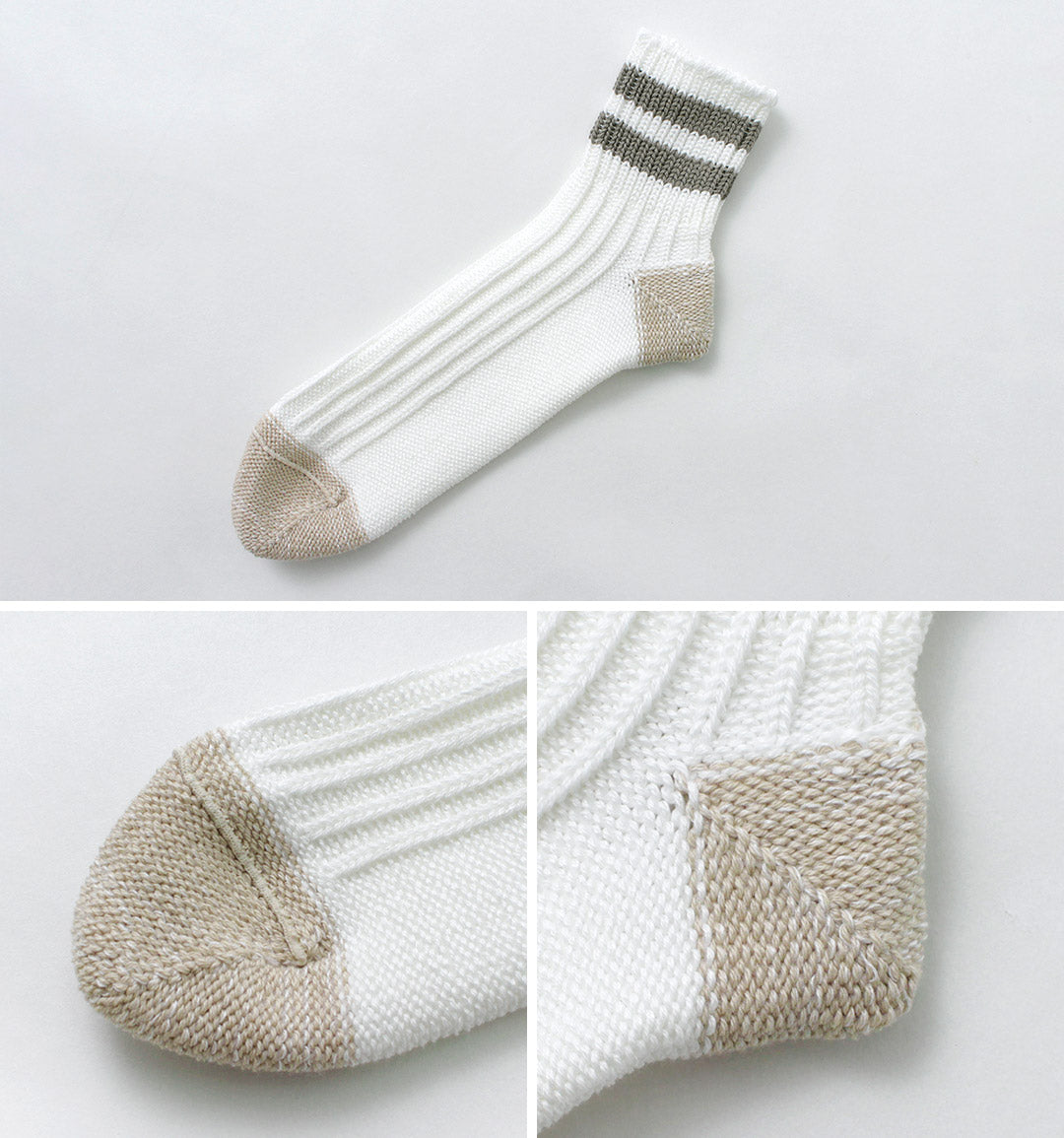 ROTOTO / O.S. Ribbed ankle socks