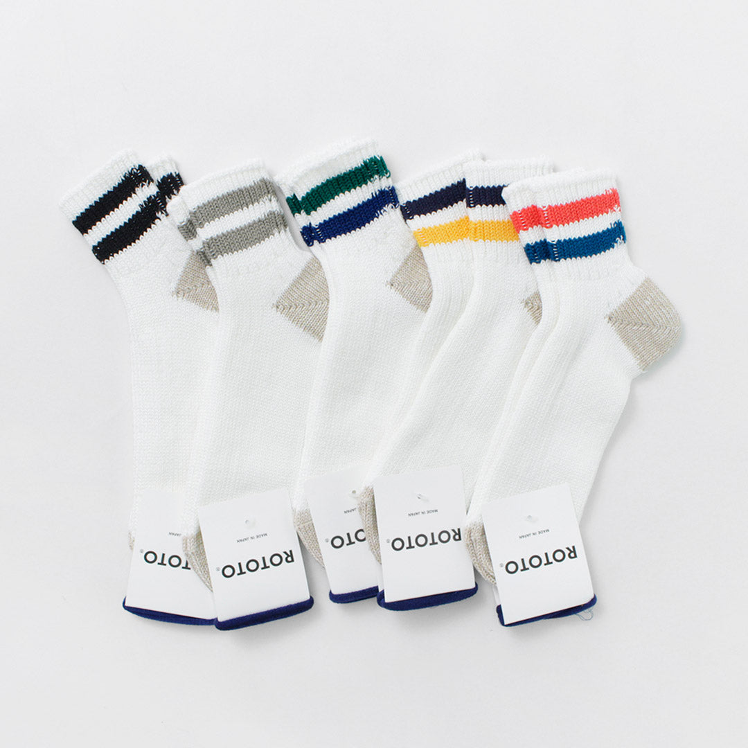 ROTOTO / O.S. Ribbed ankle socks