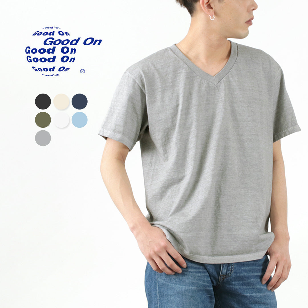 GOOD ON / Short sleeve V-neck T-shirt