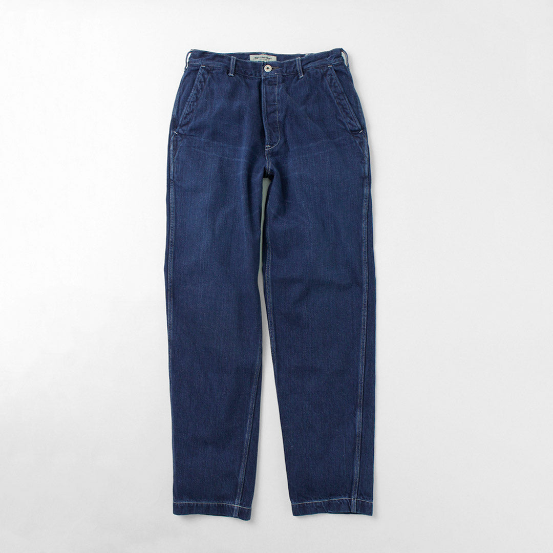 FOB Factory / F0511 WW2 Denim Deck pantalons utilisés finis