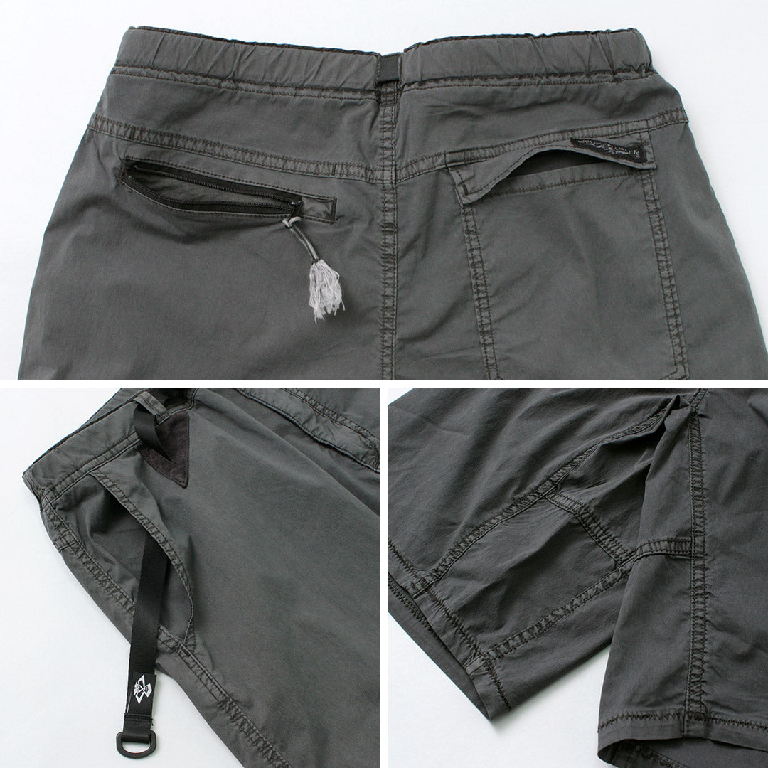 Shorts d'escalade hybrides stonemaster / nylon / coton