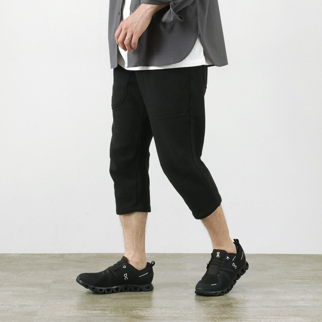 ROCOCO / Loopwheel knit sweatshirt cropped trousers