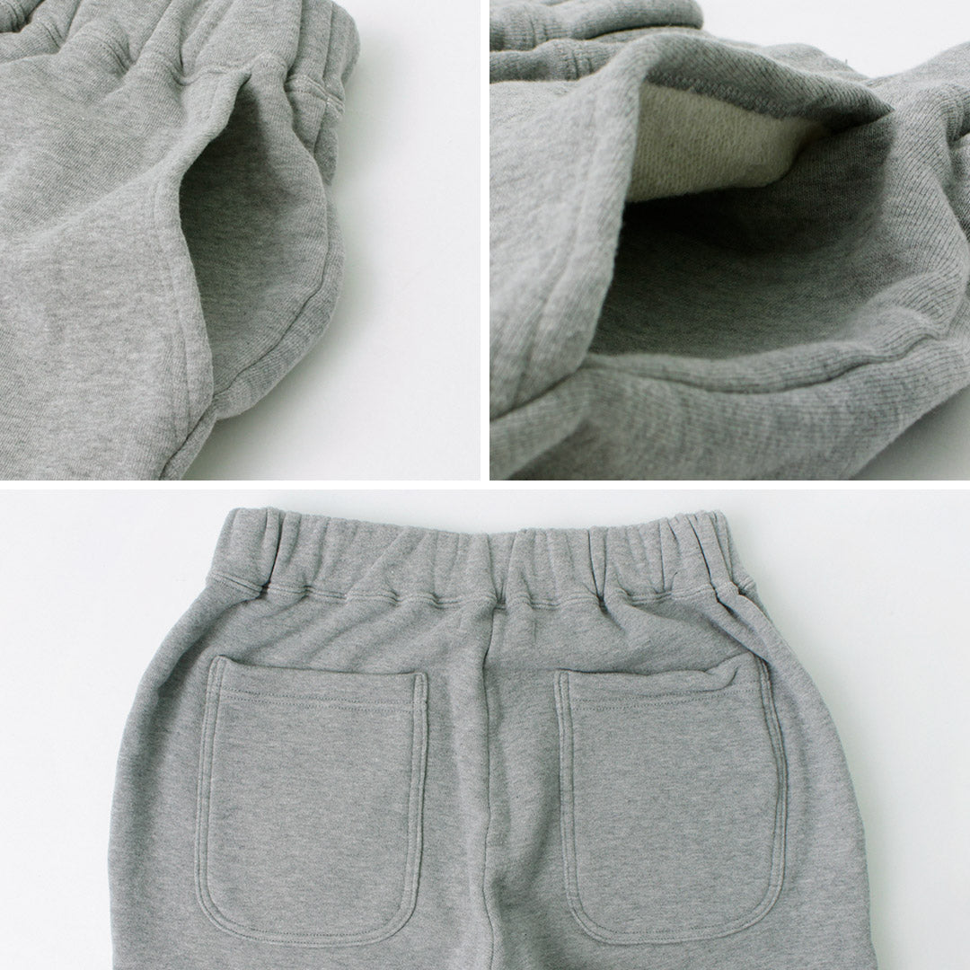 ROCOCO / Loopwheel knit sweatshirt cropped trousers