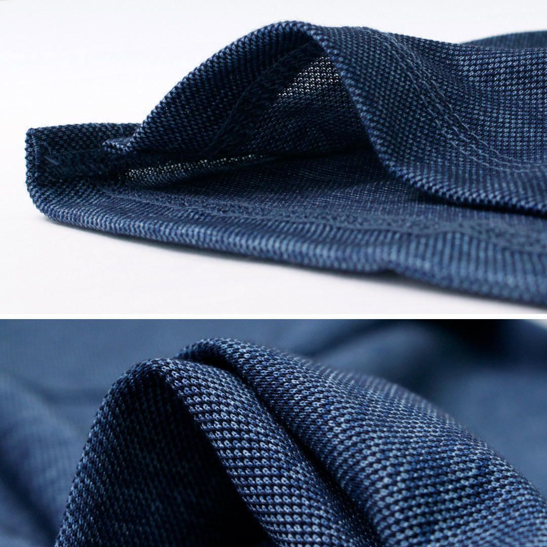 RE MADE IN TOKYO JAPAN / Indigo Kanoko Button Down Skipper BD Skipper