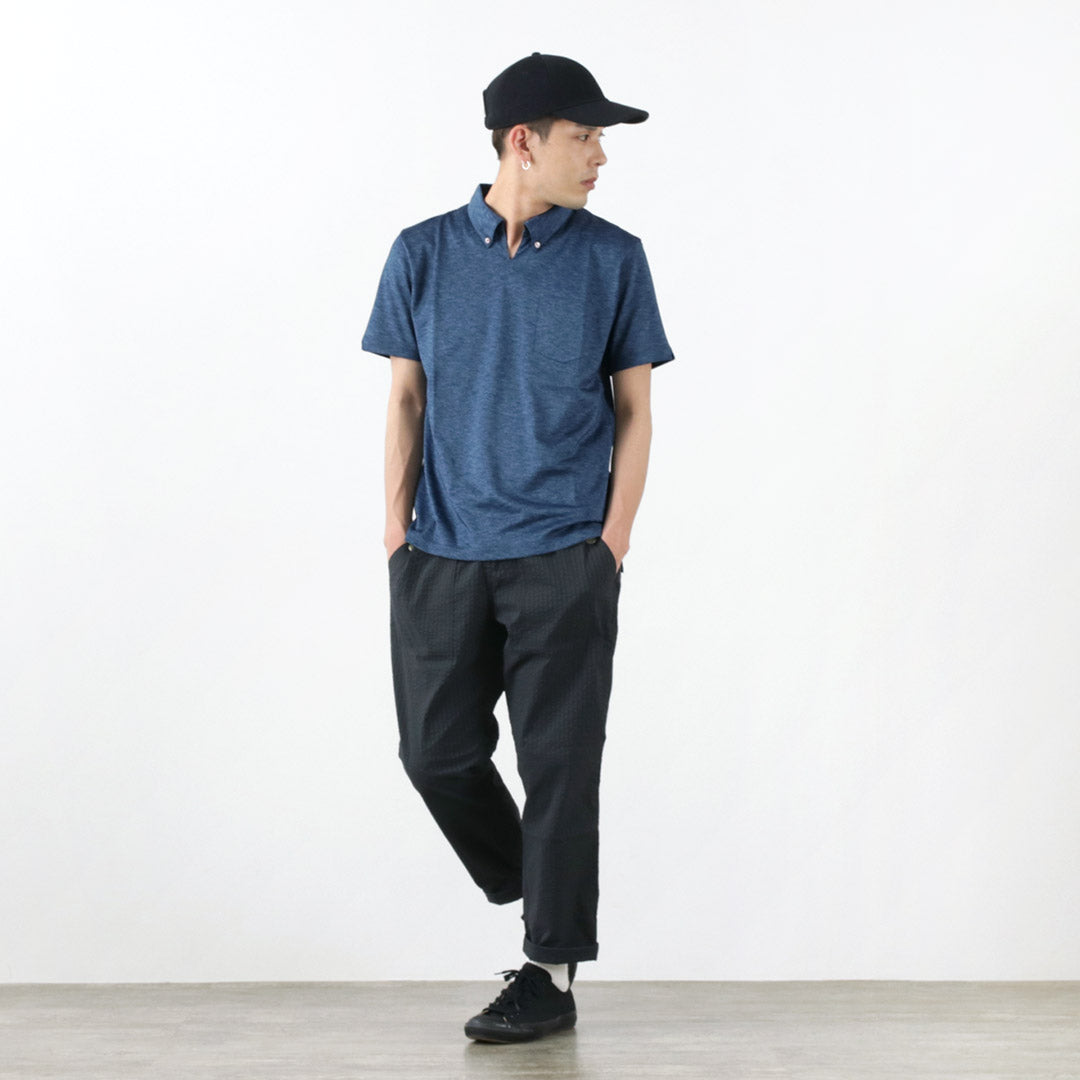 RE MADE IN TOKYO JAPAN / Indigo Kanoko Button Down Skipper BD Skipper