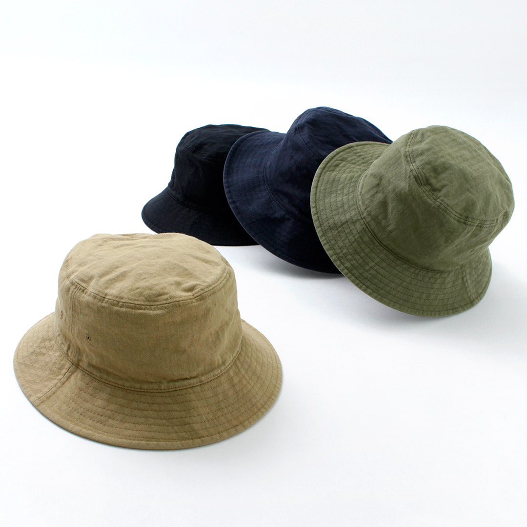 HIGHER / Bespoke Vintage Herringbone Bucket Hat