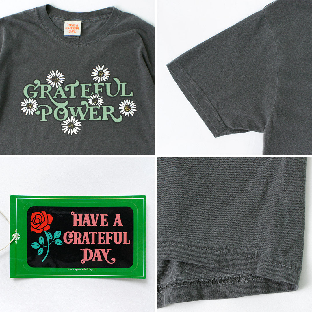 Avoir un t-shirt Grateful Day / Short à manches - Power # 1