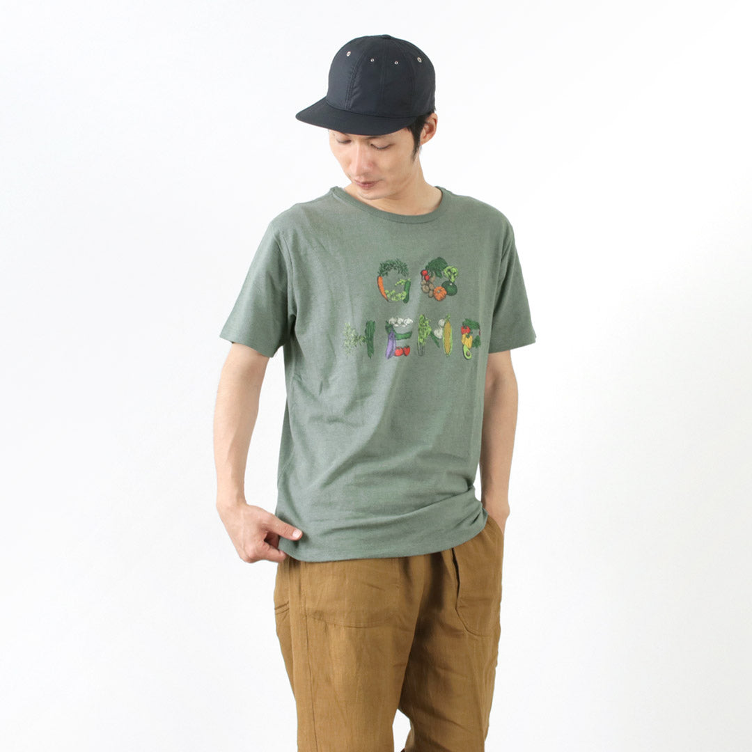 gohemp / vege＆草藥徽標基本s / sl tee