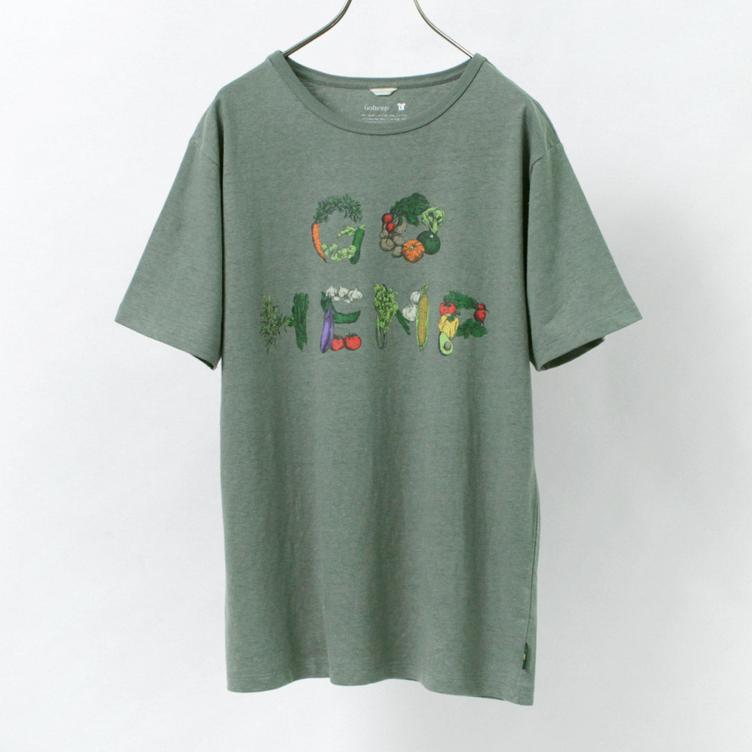 GOHEMP / VEGE ＆ HERB LOGO BASIC S/SL TEE