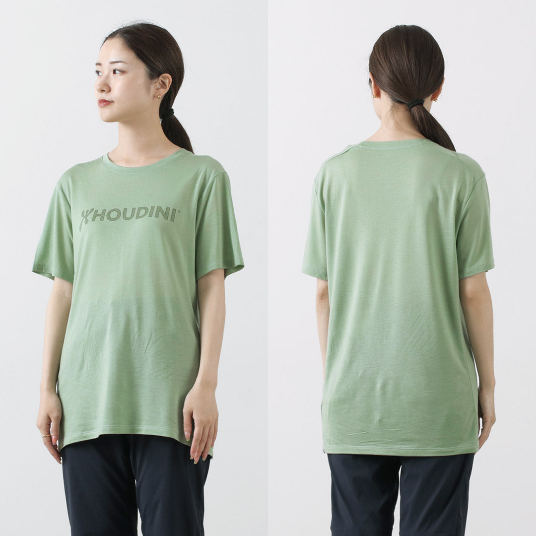 HOUDINI / Tree Tee Drawing logo /wood pulp T-shirt