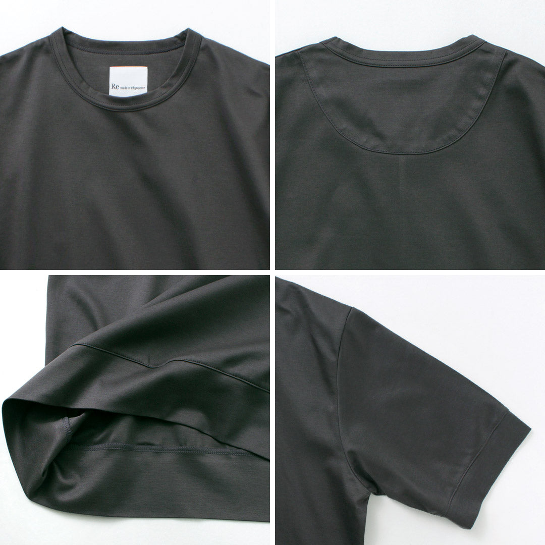 RE MADE IN TOKYO JAPAN / Half Sleeve Wide Dress T-Shirt