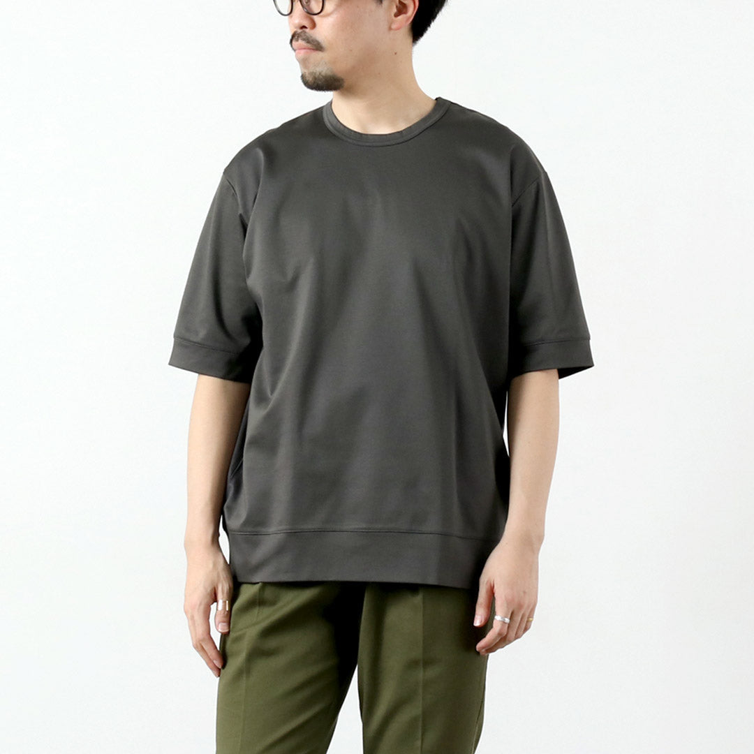 RE MADE IN TOKYO JAPAN / Half-Sleeve Wide-Fit Dress T-Shirt