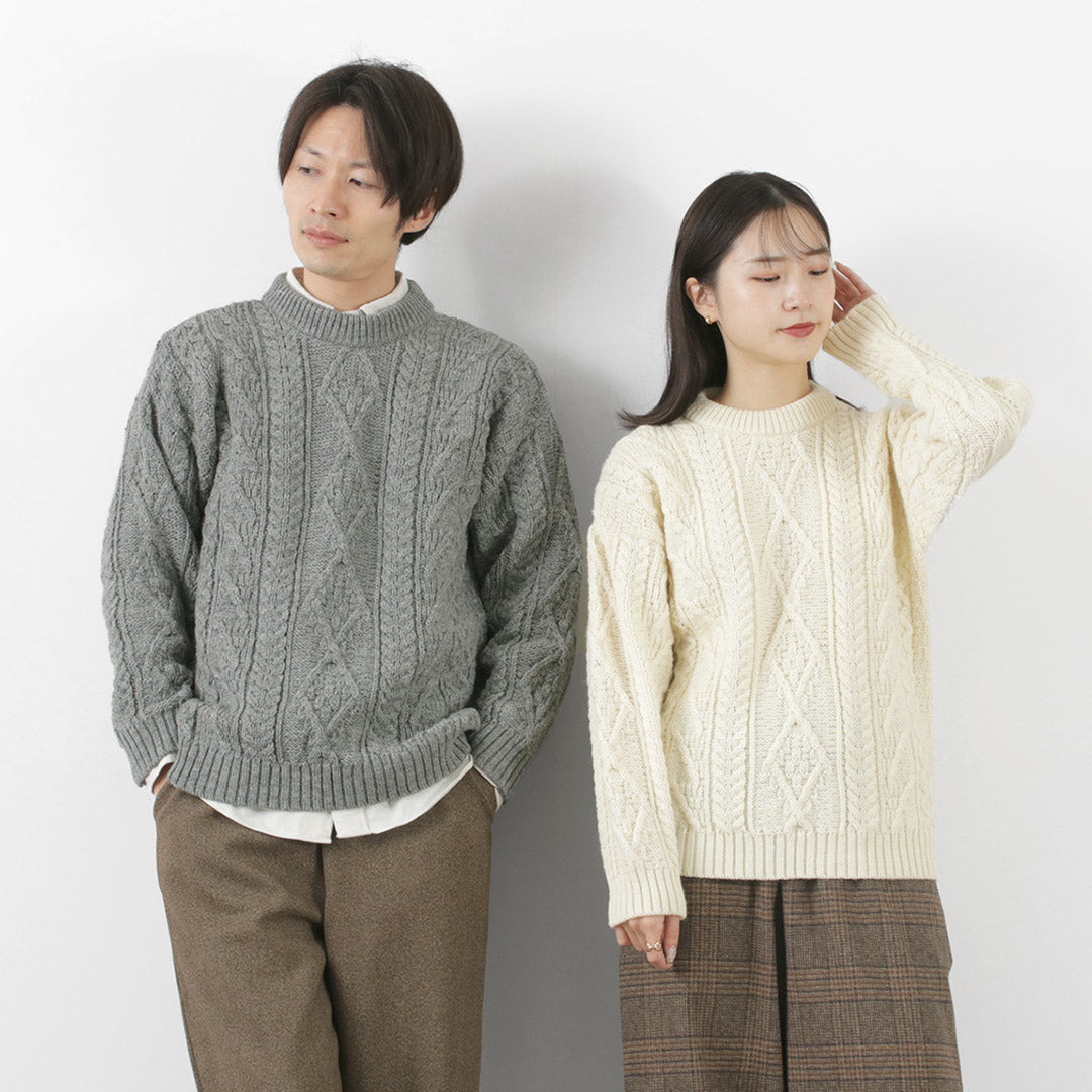 Old Derby Knitwear / Aran Crew Pullover