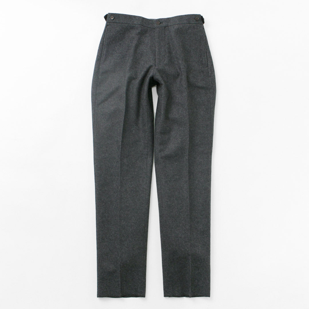 D.C.White / Wool Melton pantalones cónicos