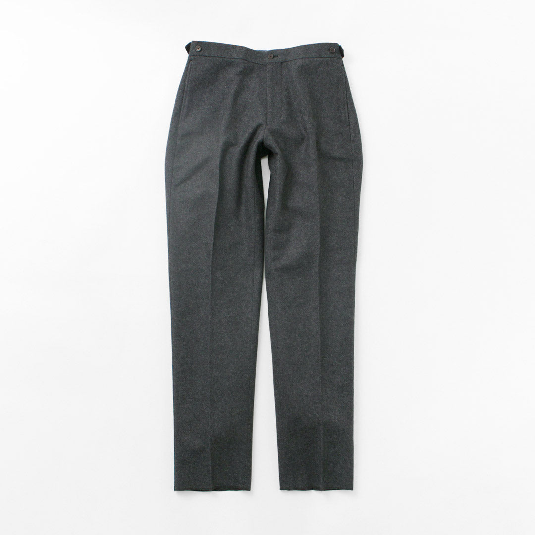 D.C.White / Wool Melton pantalones cónicos