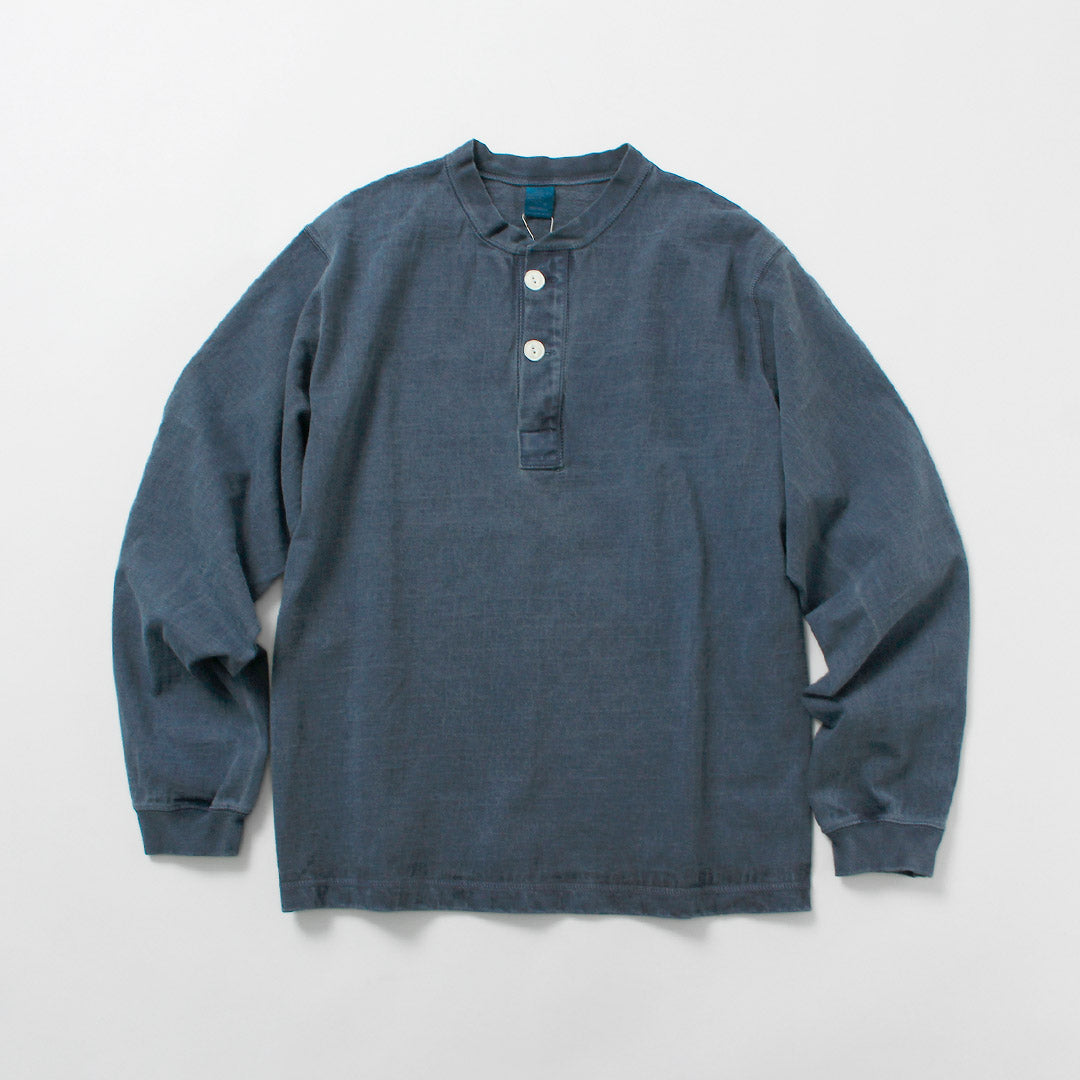 GOOD ON / T-shirt Henley lourd à manches longues