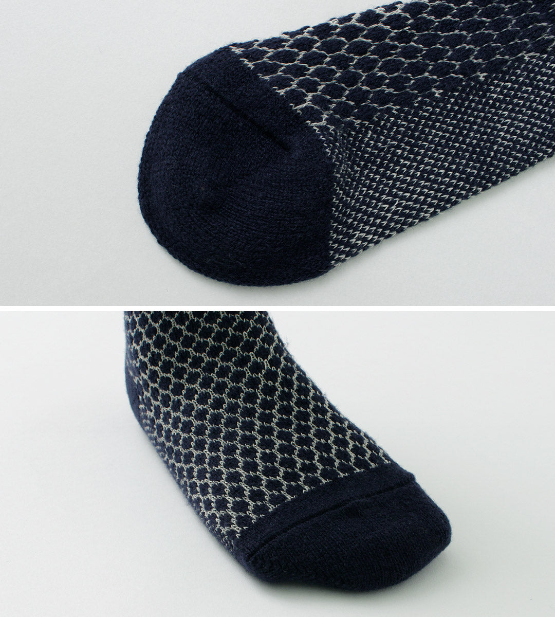 ROTOTO / Woolen Jacquard Crew Socks Popcorn